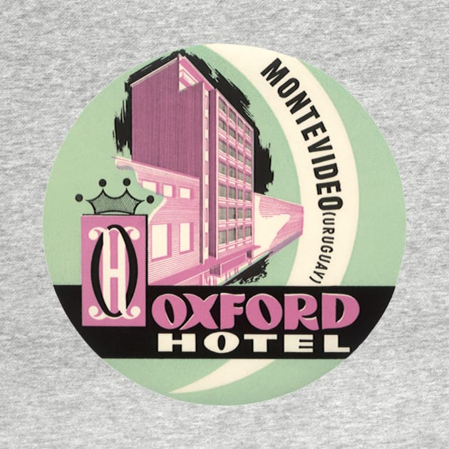 Vintage Travel Poster, Oxford Hotel, Montevideo, Uruguay by MasterpieceCafe